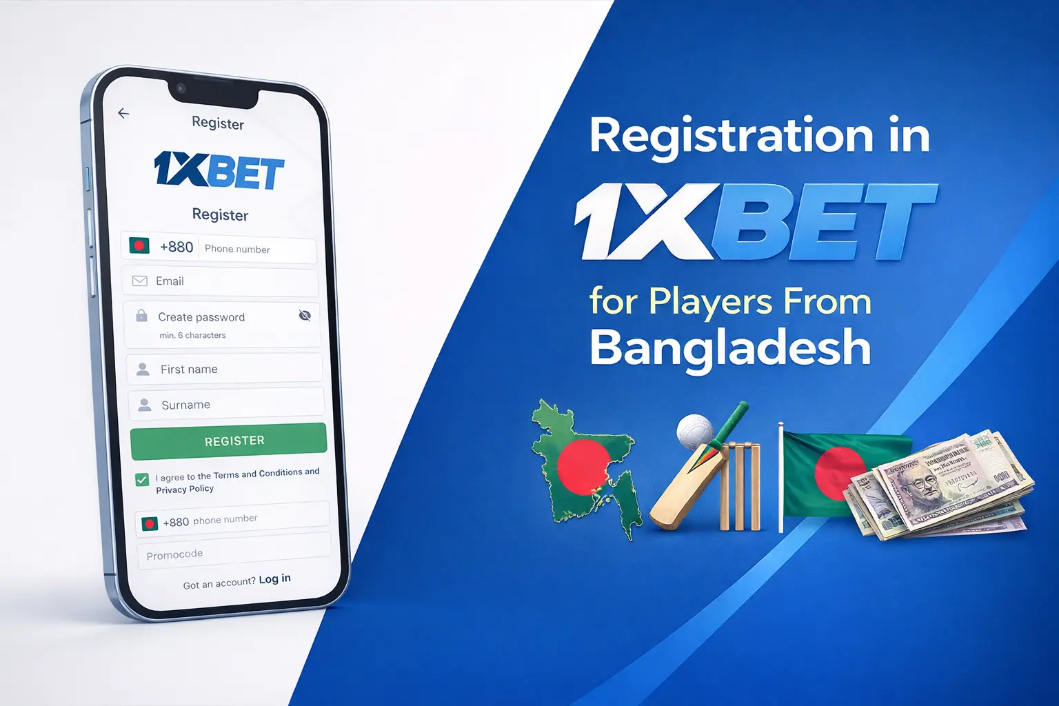 Registration in 1xBet for Players From Bangladesh