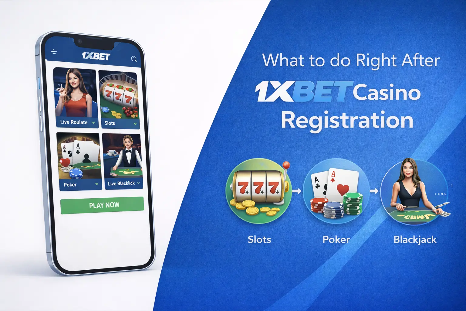 What to do Right After 1xbet Casino Registration