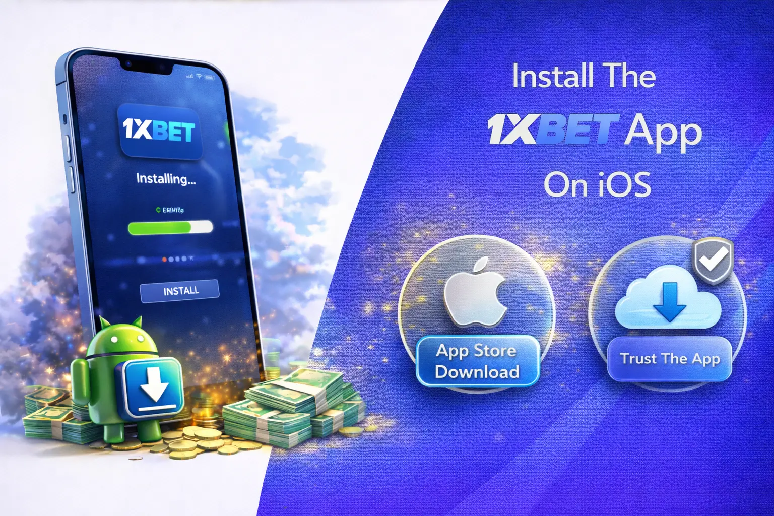 Download and install the 1xBet app on iPhone and iPad